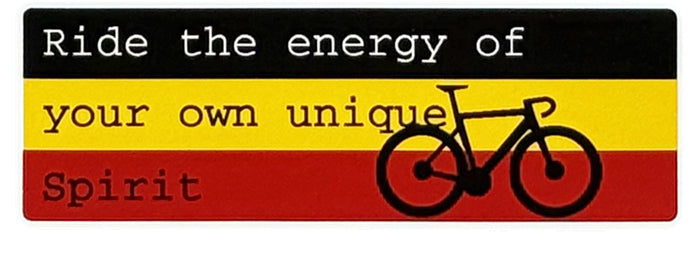 Ride the energy of your own unique Spirit - Cycling Sticker