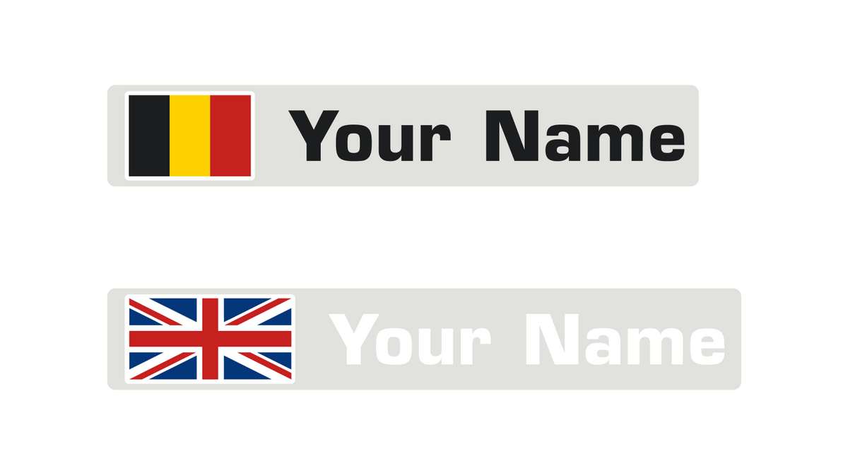 Standard Flandria Name Decals